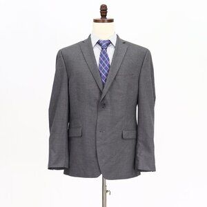 Alfani 44R Gray Solid 2-Button Sport Coat Blazer Jacket V061